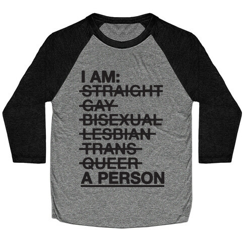 I am a Person Baseball Tee