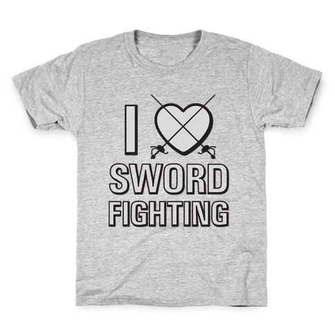 I Love Sword Fighting Kids T-Shirt