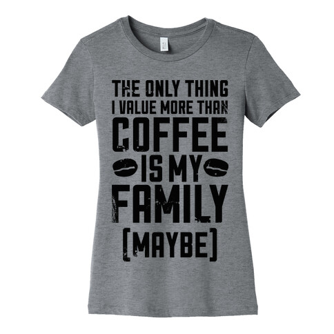 Coffee Value  Womens T-Shirt