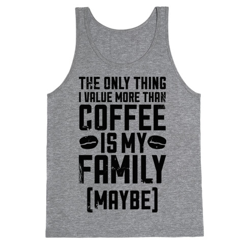 Coffee Value  Tank Top