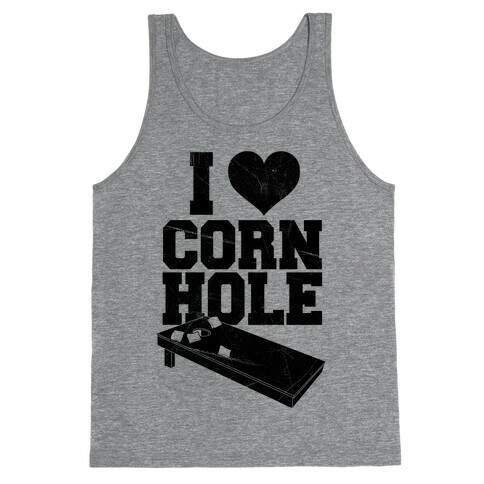 I Heart Cornhole Tank Top