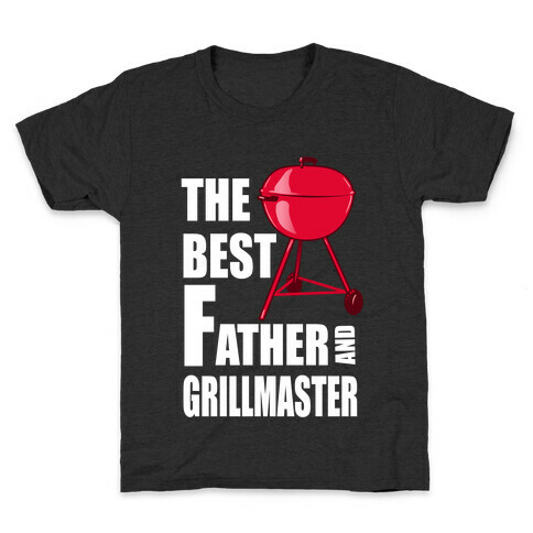 The Best Father and Grillmaster Kids T-Shirt