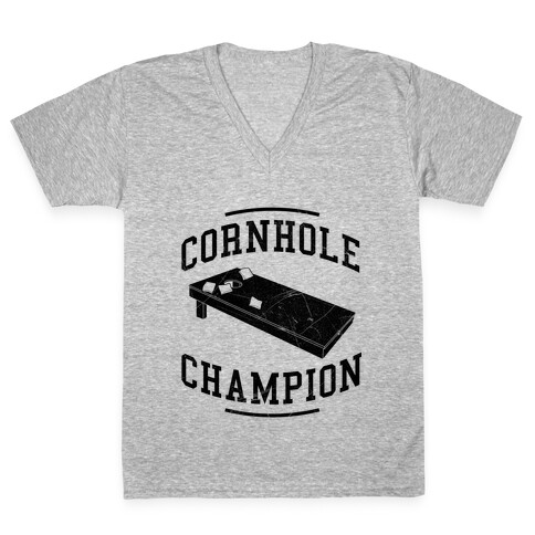 Cornhole Champion V-Neck Tee Shirt