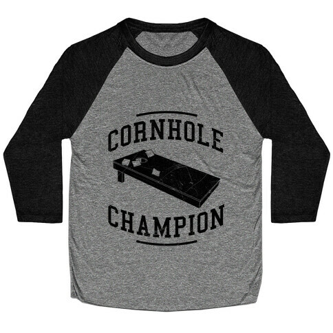 Cornhole Champion Baseball Tee