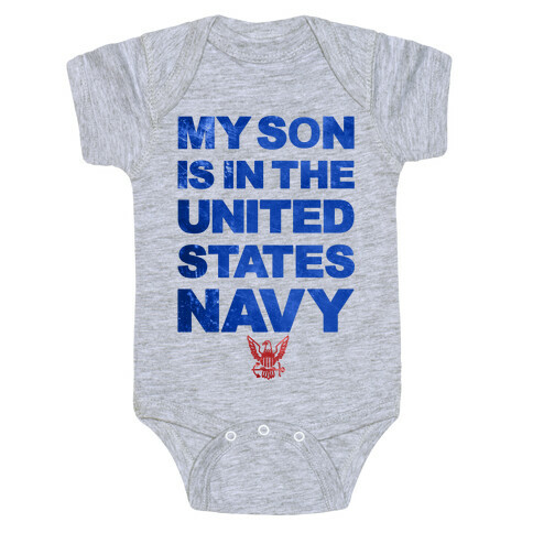 Navy Son Baby One-Piece