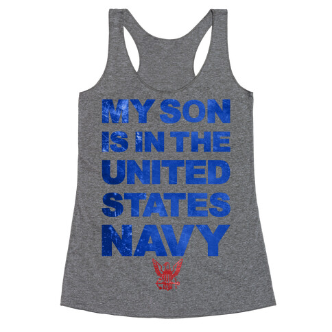 Navy Son Racerback Tank Top