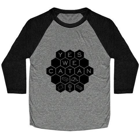 Yes We Catan Baseball Tee