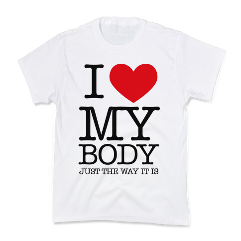 I Heart My Body Kids T-Shirt