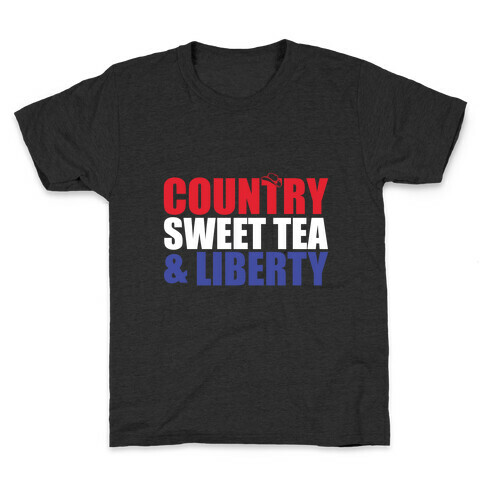 Country, Sweet Tea, Liberty Kids T-Shirt