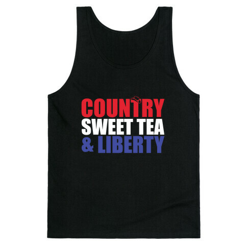 Country, Sweet Tea, Liberty Tank Top