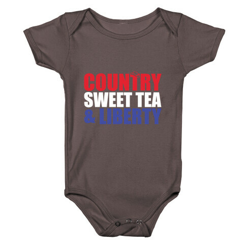 Country, Sweet Tea, Liberty Baby One-Piece
