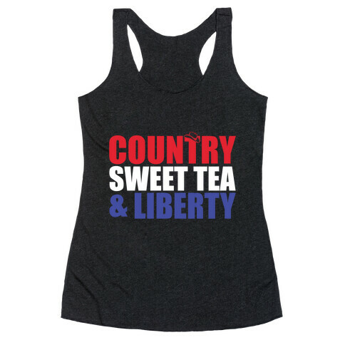 Country, Sweet Tea, Liberty Racerback Tank Top