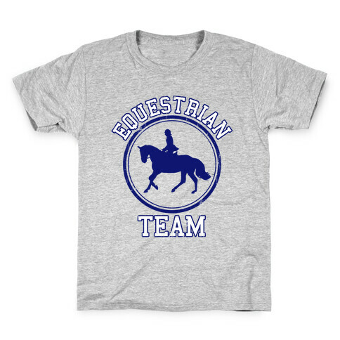 Equestrian Team (Blue) Kids T-Shirt