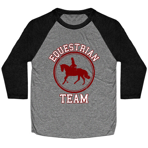 Equestrian Team (Red) Baseball Tee