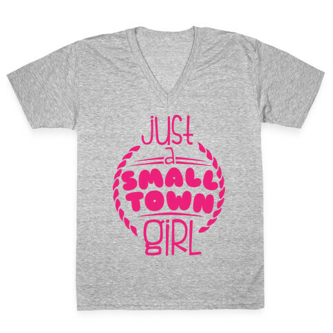 Small Town V-Neck Tee Shirt
