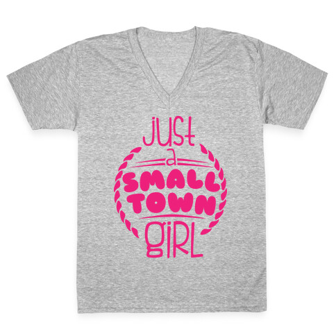 Small Town V-Neck Tee Shirt