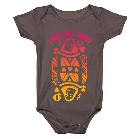 Two of A Kind Heart Baby One-Piece