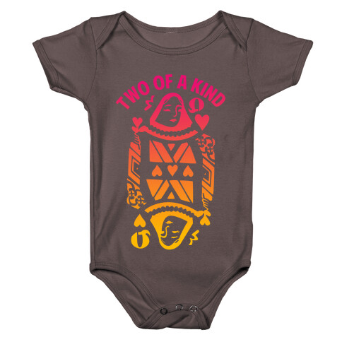 Two of A Kind Heart Baby One-Piece