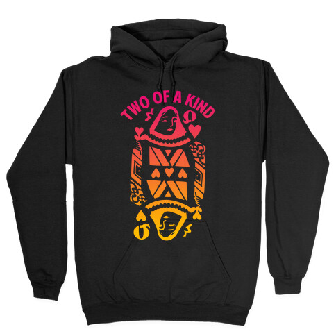 Two of A Kind Heart Hooded Sweatshirt