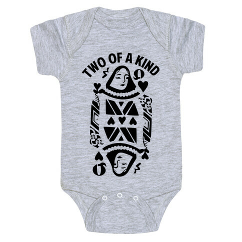 Two of a Kind Heart Baby One-Piece