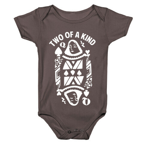 Two of a Kind Spade Baby One-Piece
