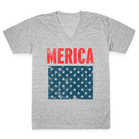 Merica V-Neck Tee Shirt