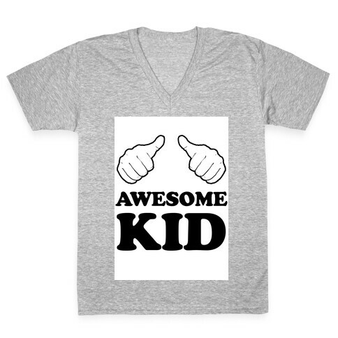 Awesome Kid V-Neck Tee Shirt