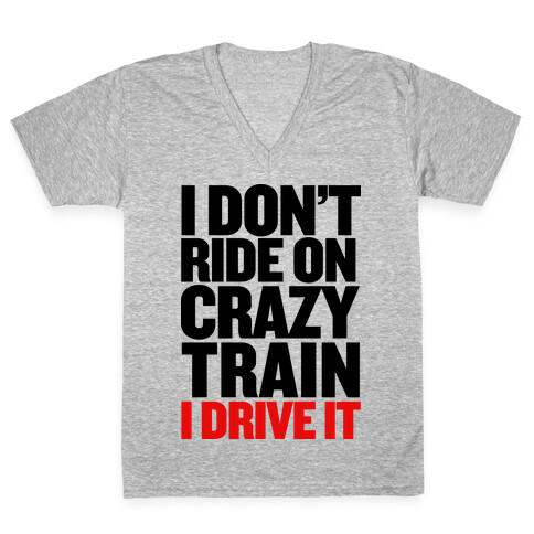 The Crazy Train V-Neck Tee Shirt