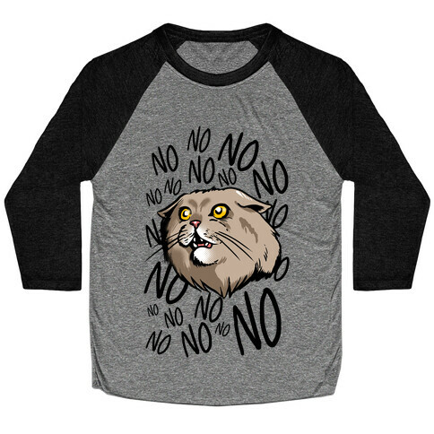 No No No! Cat Baseball Tee