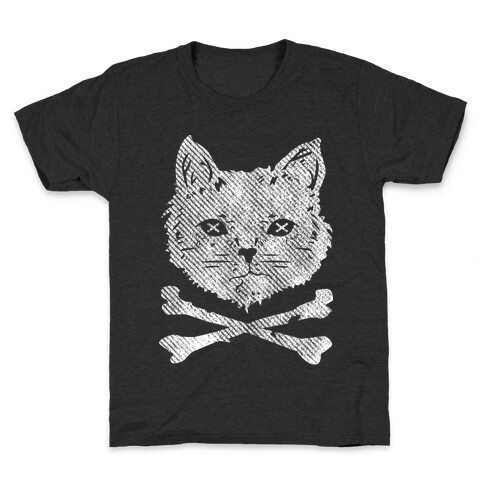 Cat and Cross Bones Kids T-Shirt