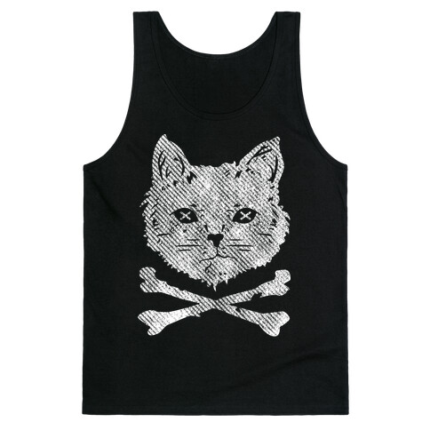 Cat and Cross Bones Tank Top