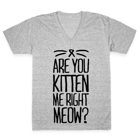 Kitten Me V-Neck Tee Shirt