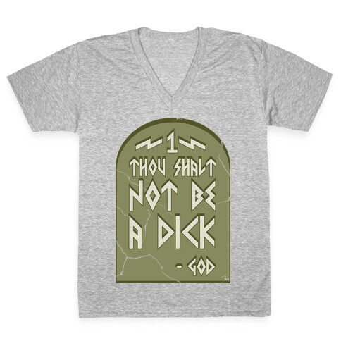 The Commandment  V-Neck Tee Shirt