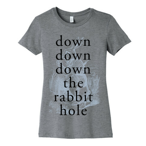 Wonderland Rabbit Womens T-Shirt