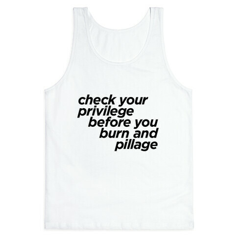 Check Your Privilege Tank Top