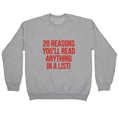 20 Reasons Pullover