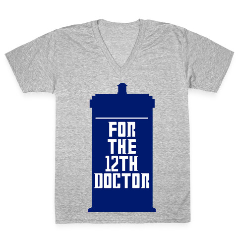 Blank For The 12th Doctor V-Neck Tee Shirt