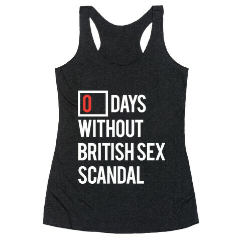 British Sex Scandal Racerback Tank Top