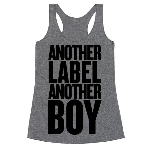 Another Label, Another Boy Racerback Tank Top