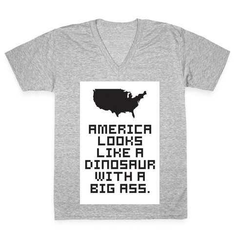 American Dinosaur V-Neck Tee Shirt