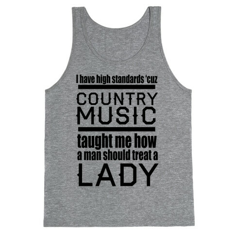 Country Music Taught Me Tank Top