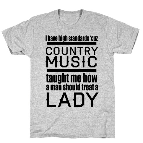 Country Music Taught Me T-Shirt