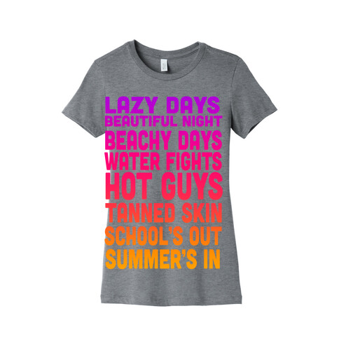 School's Out Summer's In Womens T-Shirt