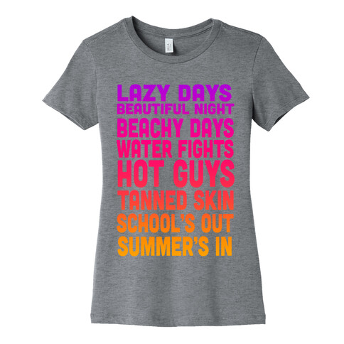 School's Out Summer's In Womens T-Shirt