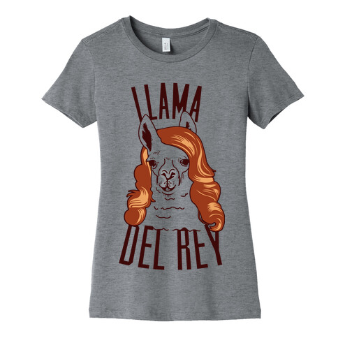 Llama Del Rey Womens T-Shirt