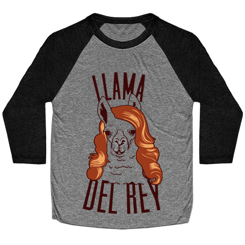 Llama Del Rey Baseball Tee