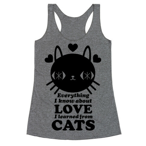 Everything I Know About Love Racerback Tank Top