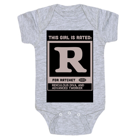 Rated R for Ratchet (alternate) Baby One-Piece