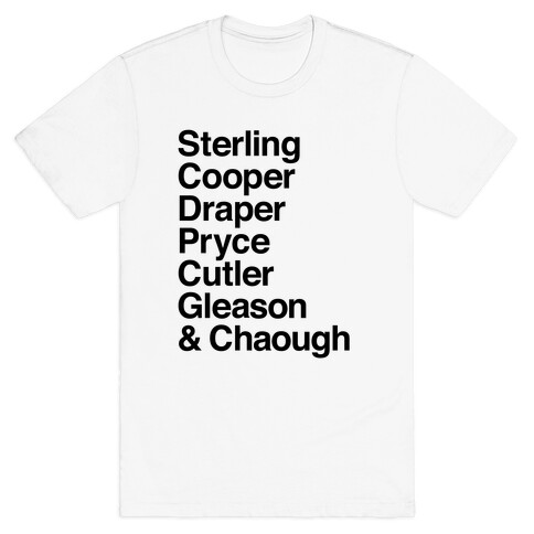 Mad Men Alphabet T-Shirt