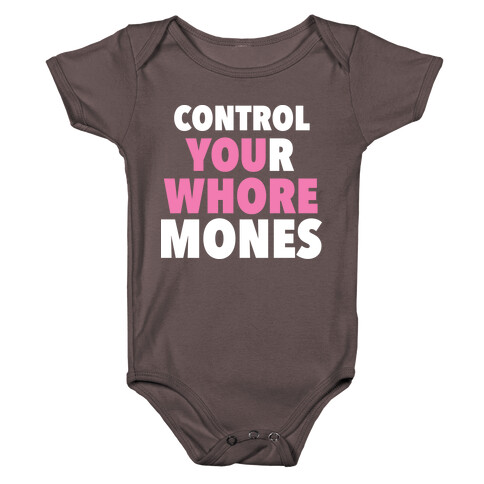 Control Your Whoremones (Dark) Baby One-Piece